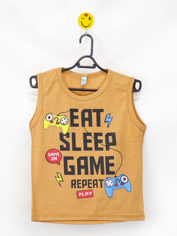AT Boys T-Shirt 2 Yrs - 8 Yrs Game On Fawn