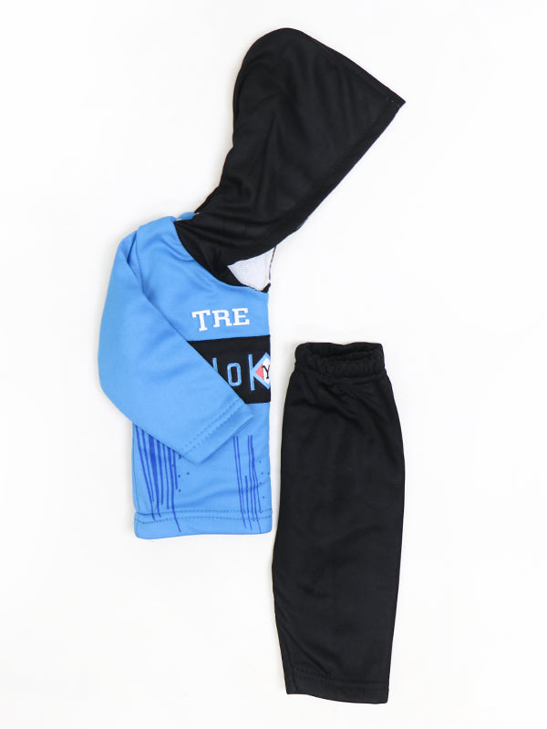 SF Hooded Newborn Baba Suit 3Mth - 9Mth King Blue