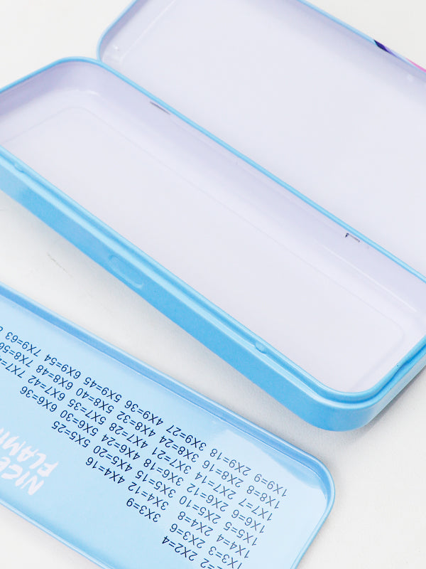Nice Flamingo Metal Stationary Box Blue