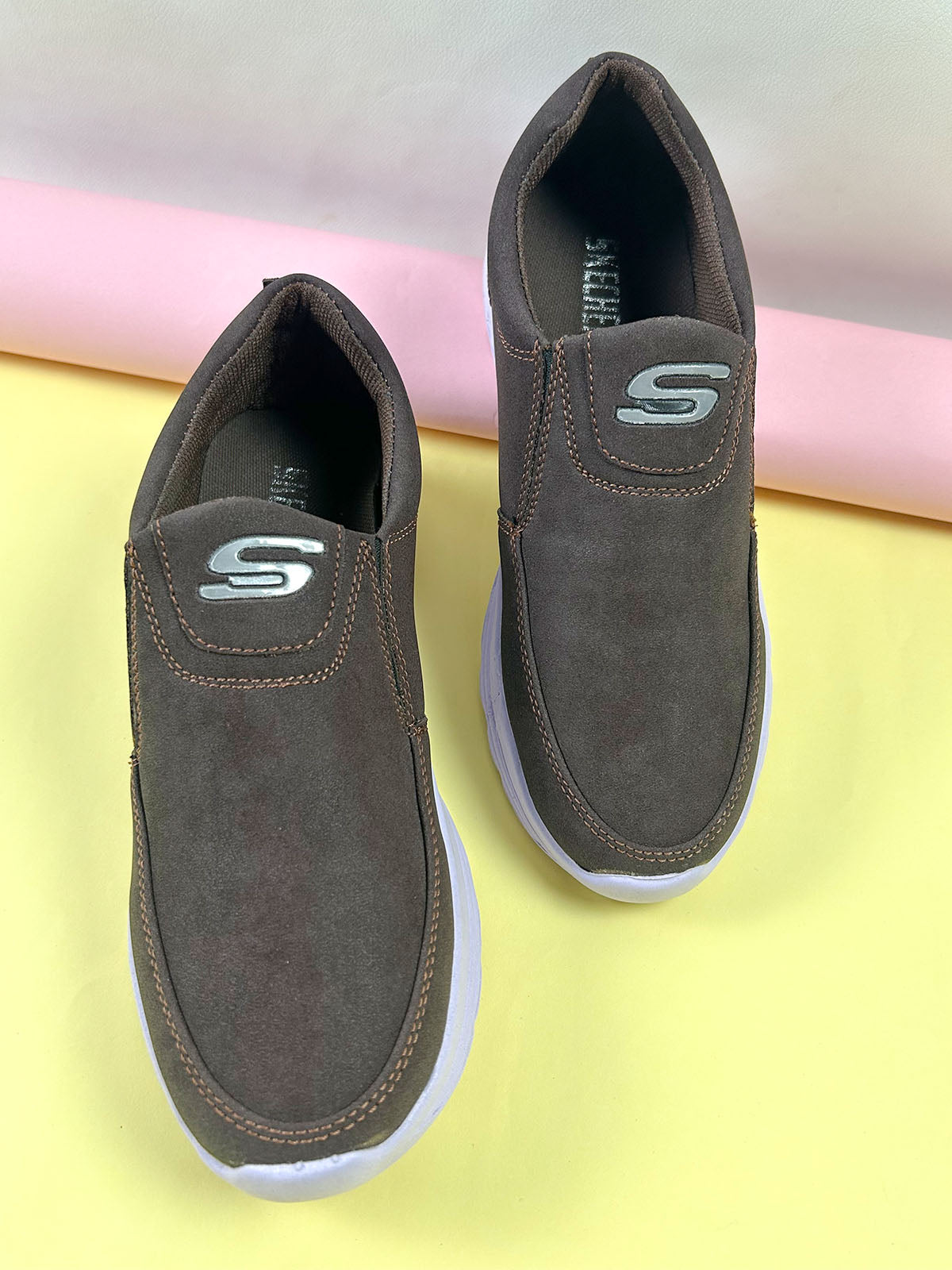 Brown Casual Sneakers For Men MJS237