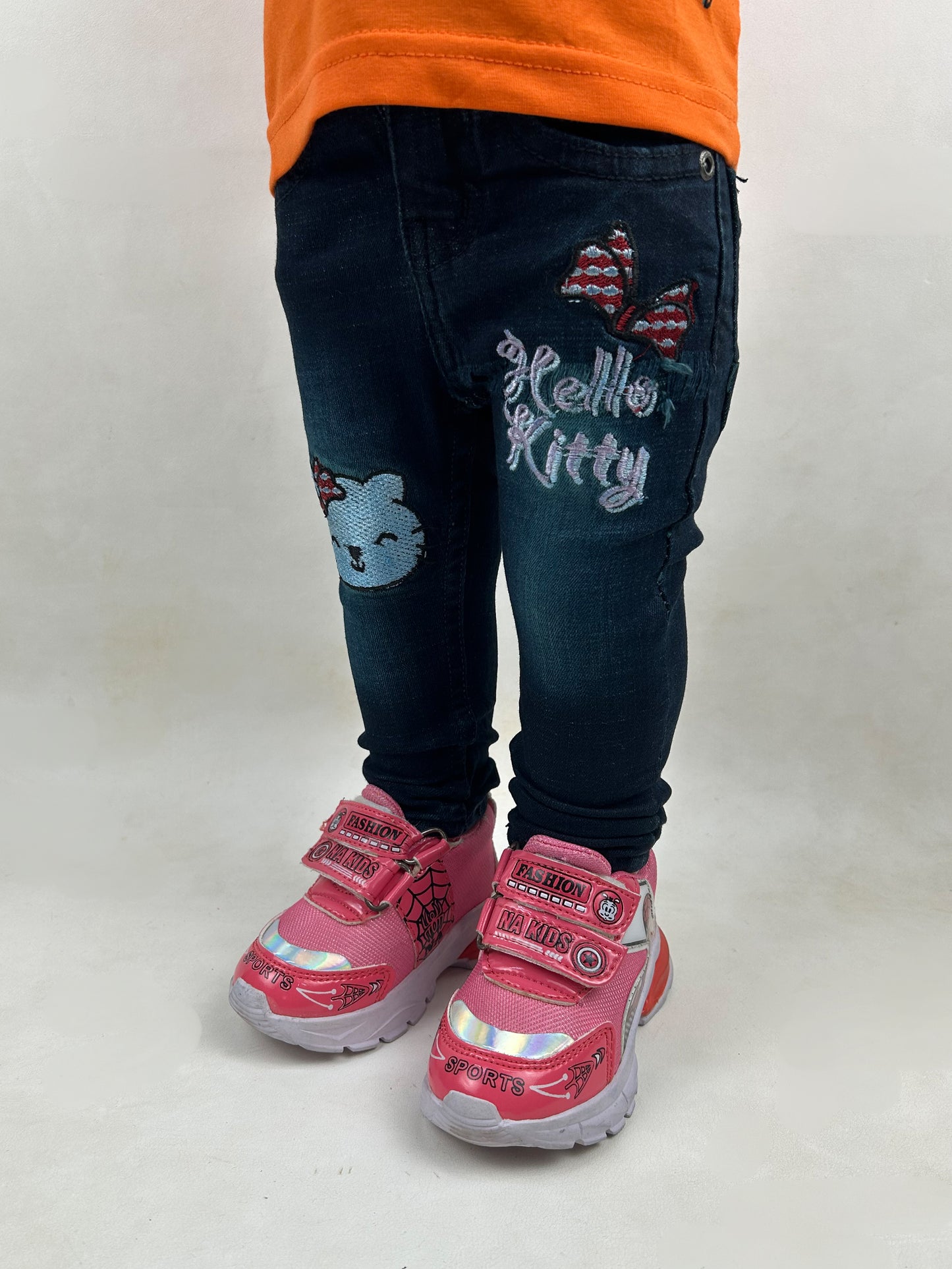 2Yrs - 8Yrs Dark Blue Stretchable Denim Jeans For Girls GJ20