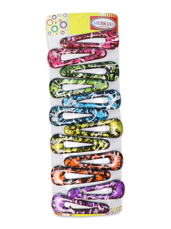Pack of 12 Girl's Hairpins Multicolor & Multidesign H-003