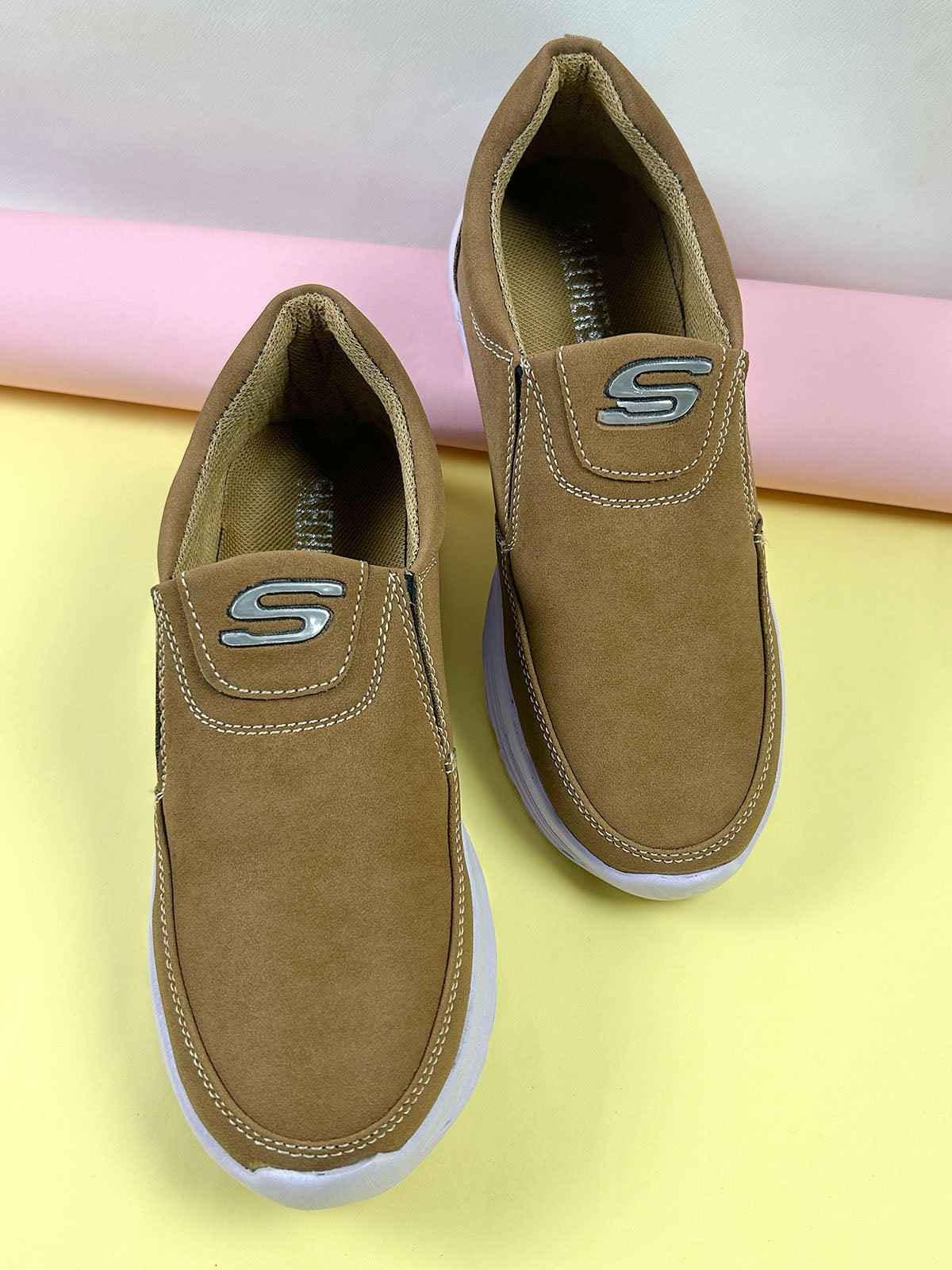 Brown Casual Sneakers For Men MJS240