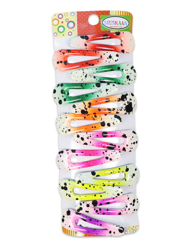 Pack of 12 Girl's Hairpins Multicolor & Multidesign H-003
