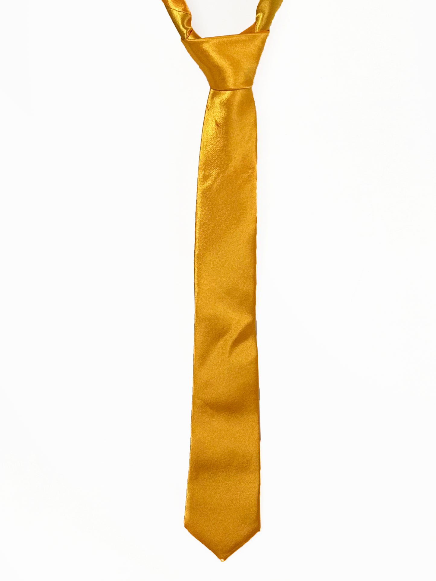 D Yellow Pencil Tie Thin Formal Party Wear MPT07