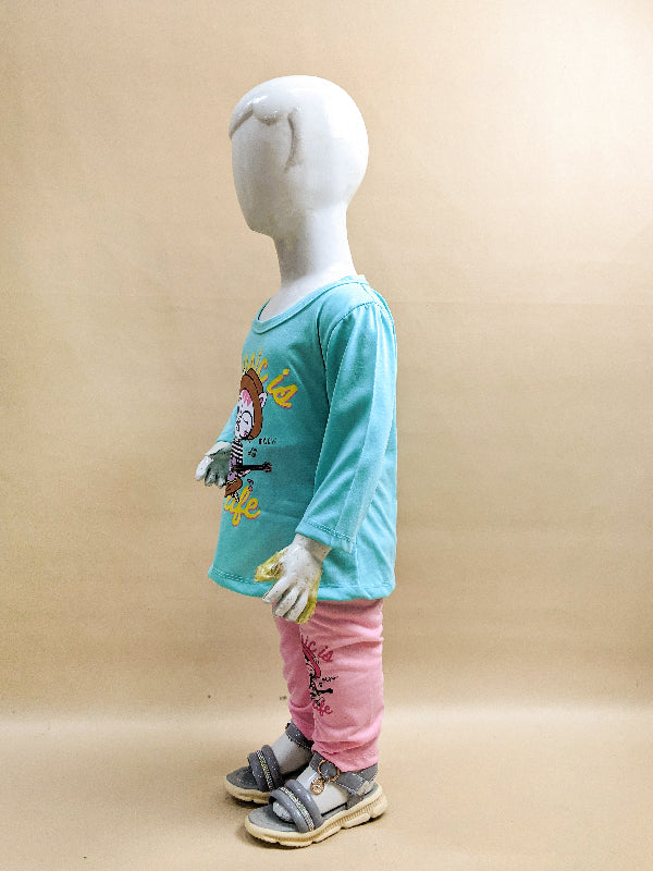 1Yr - 4Yrs Music Ferozi Suit For Girls RG GS75