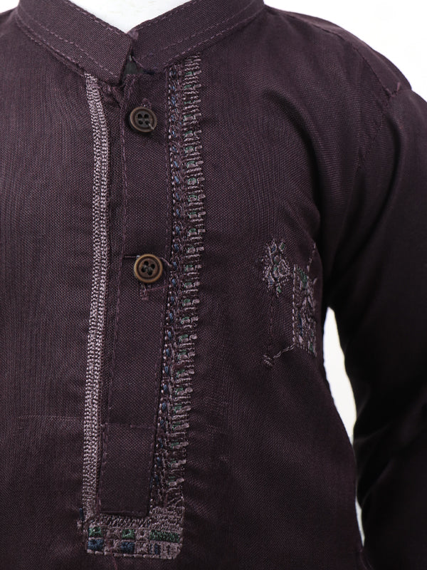 BKS23 IQ Boys Shalwar Kameez Suit 2Yrs - 14Yrs Maroon