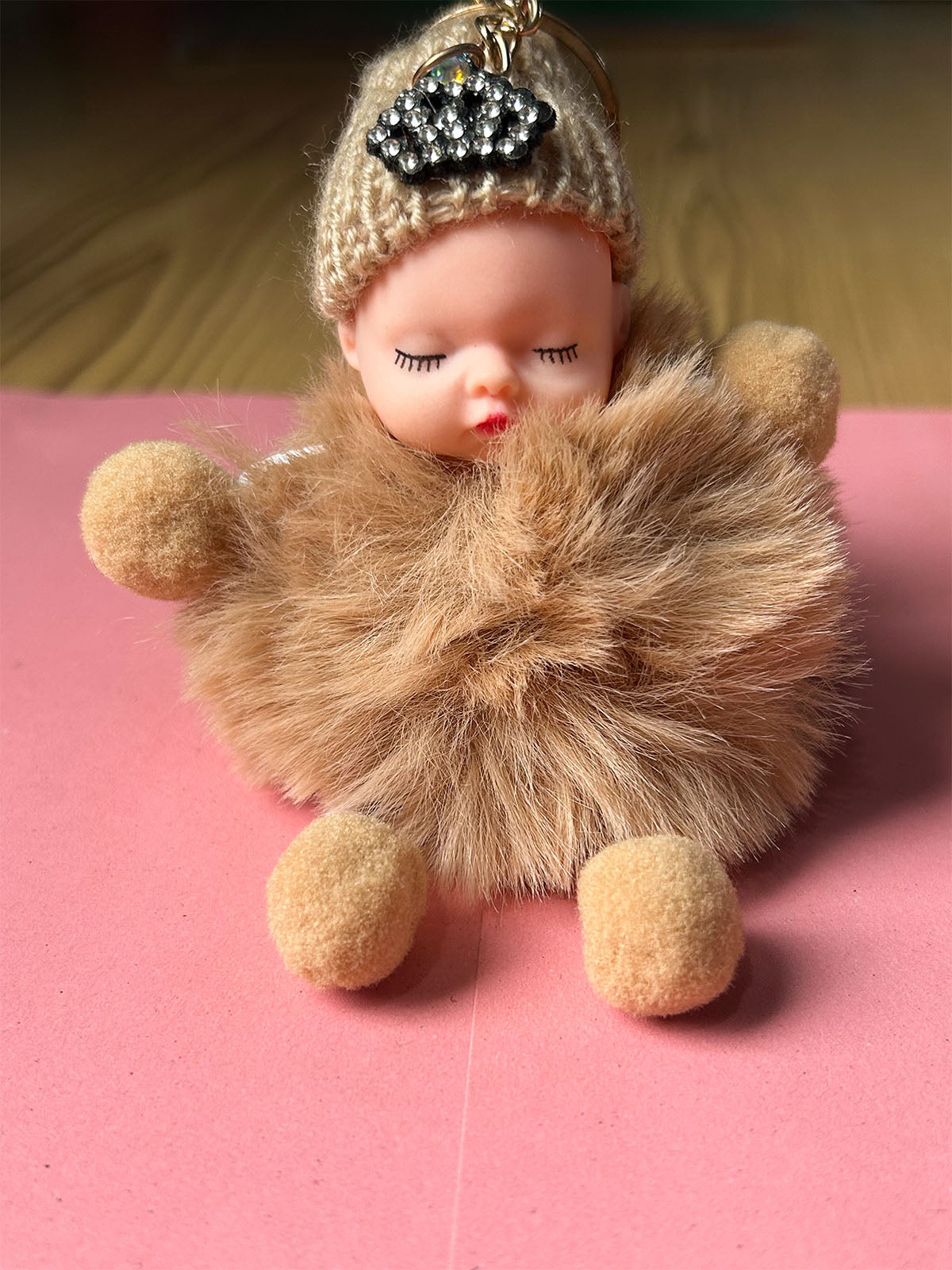 KC58 Baby Key Chain Light Brown