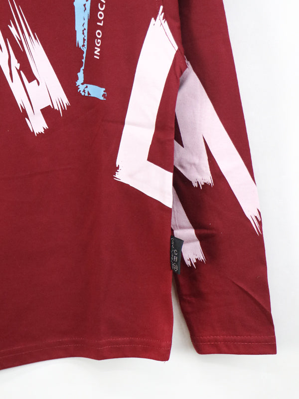 ATT Boys T-Shirt 5Yrs - 10 Yrs Revolutions Maroon