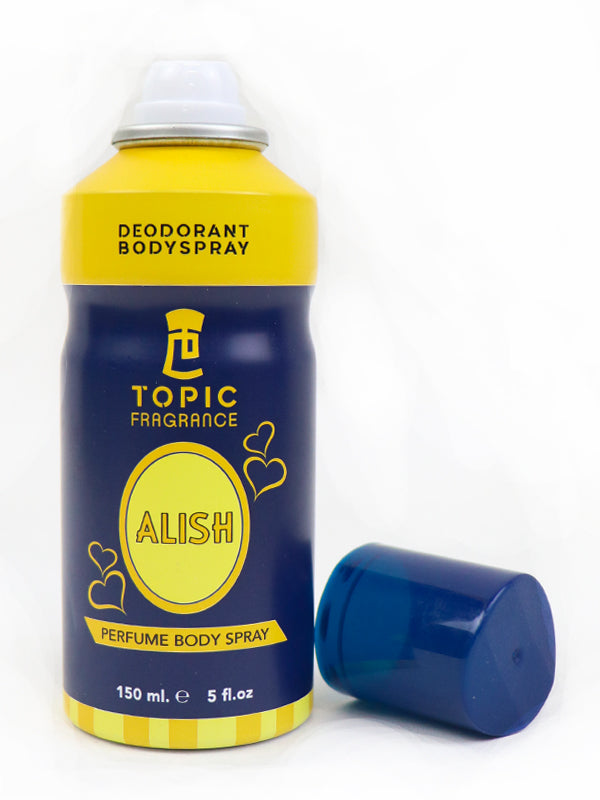 Topic Fragrance Perfumed Body Spray Alish - (150 ML)