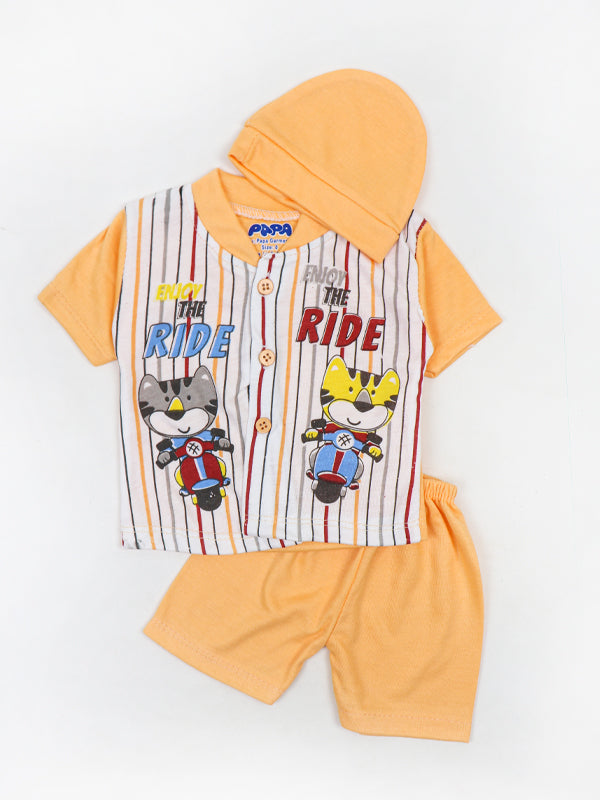 Newborn Baba Suit 0Mth - 3Mth Ride Peach