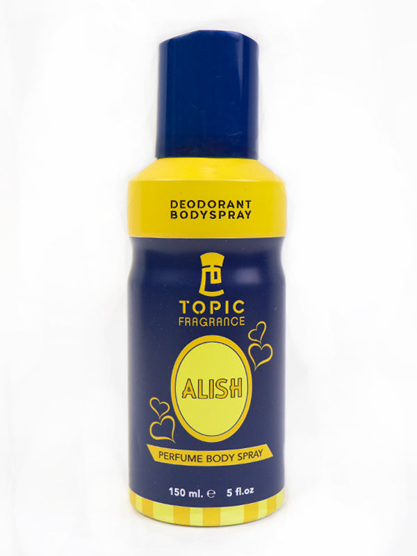 Topic Fragrance Perfumed Body Spray Alish - (150 ML)