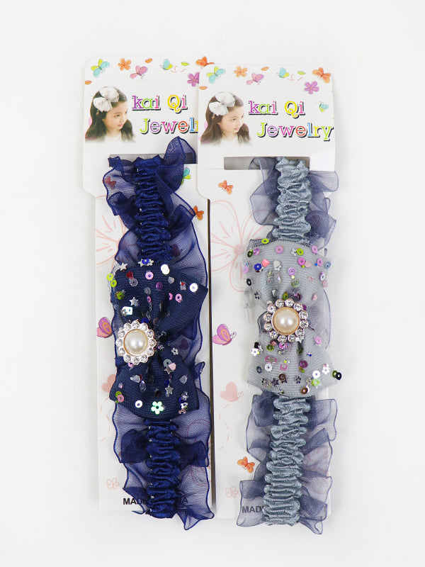 GHB04 Pack of 2 Head Band for Girls Multicolor
