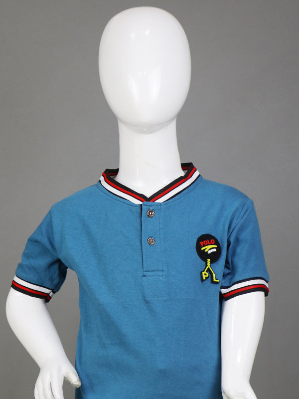 TB Boy T-Shirt 3 Yrs - 8 Yrs Blue
