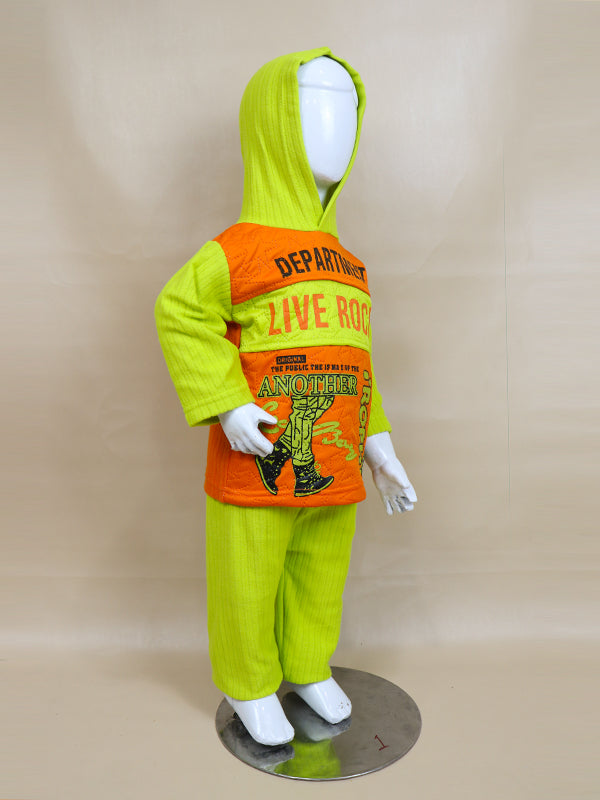 BS14 SF Hooded Kids Suit 1Yr - 4Yr LR Dark Orange