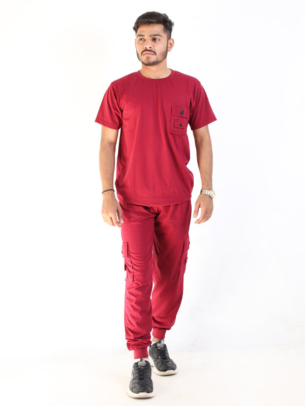 SN Men's Plain Track Suit Red