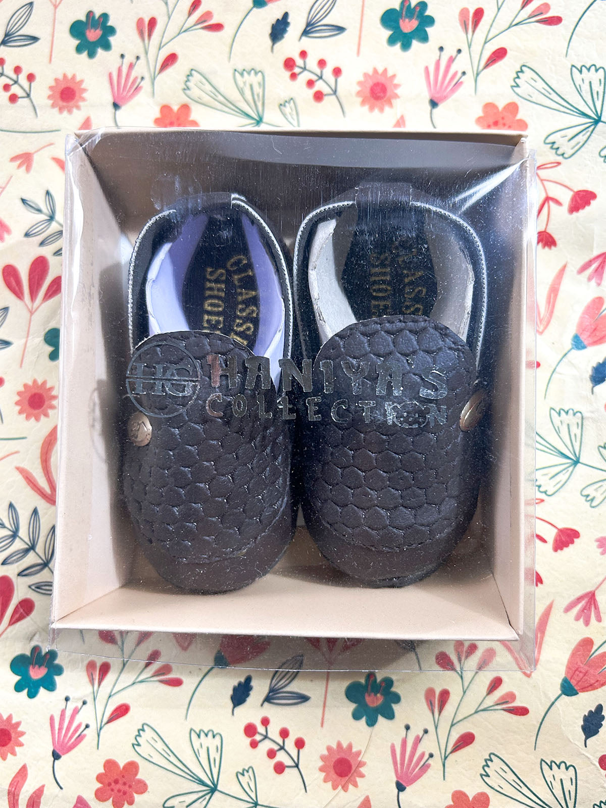 Dark Navy Blue Loafer Booties For Newborn NB92