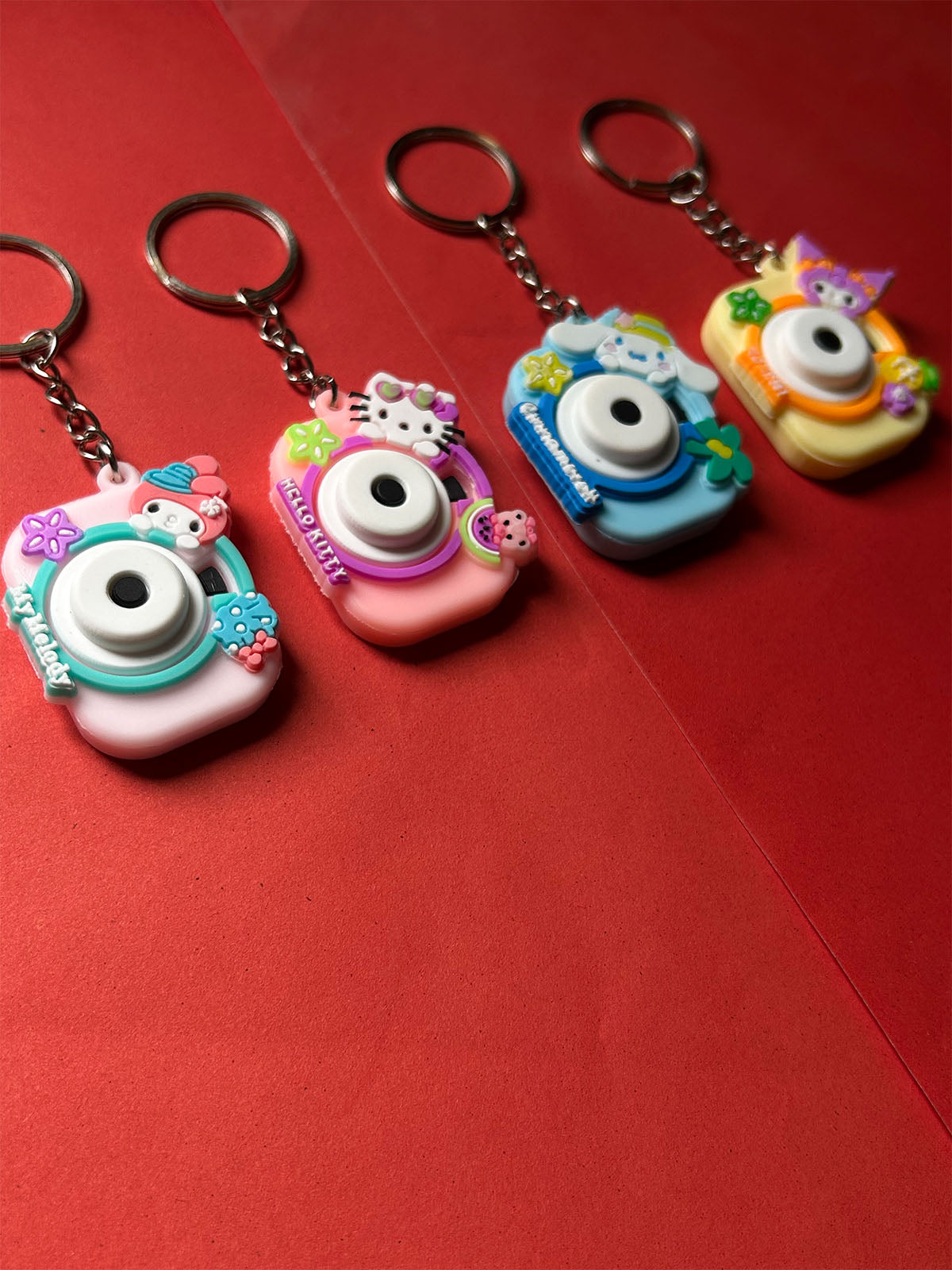 KC28 Pack of 4 Key Chain Multicolor