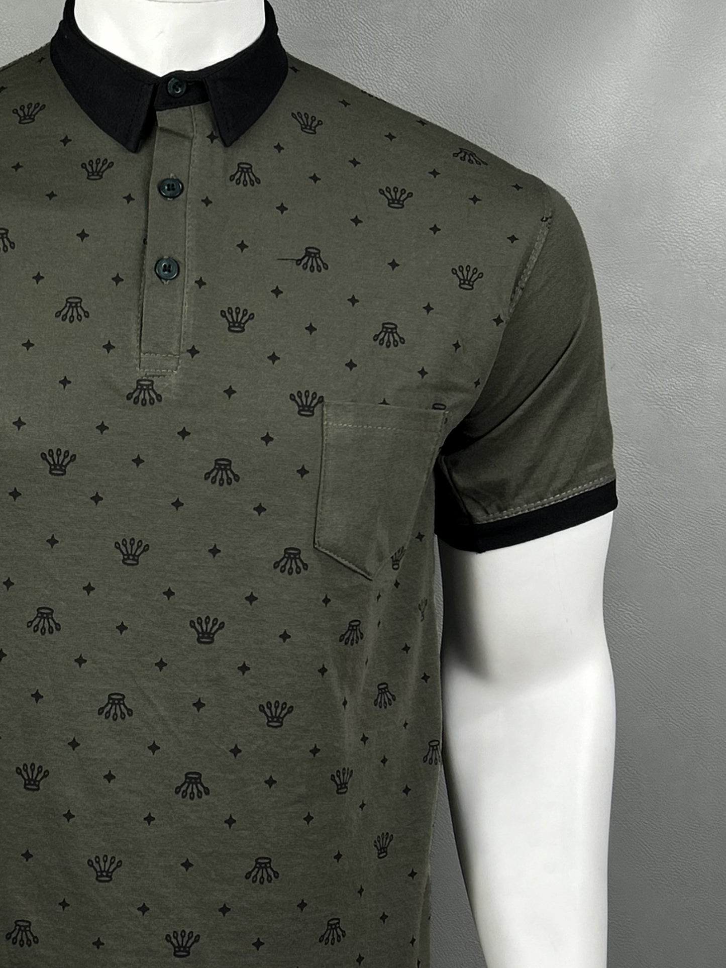 Dark Green T-Shirt For Men MTS210