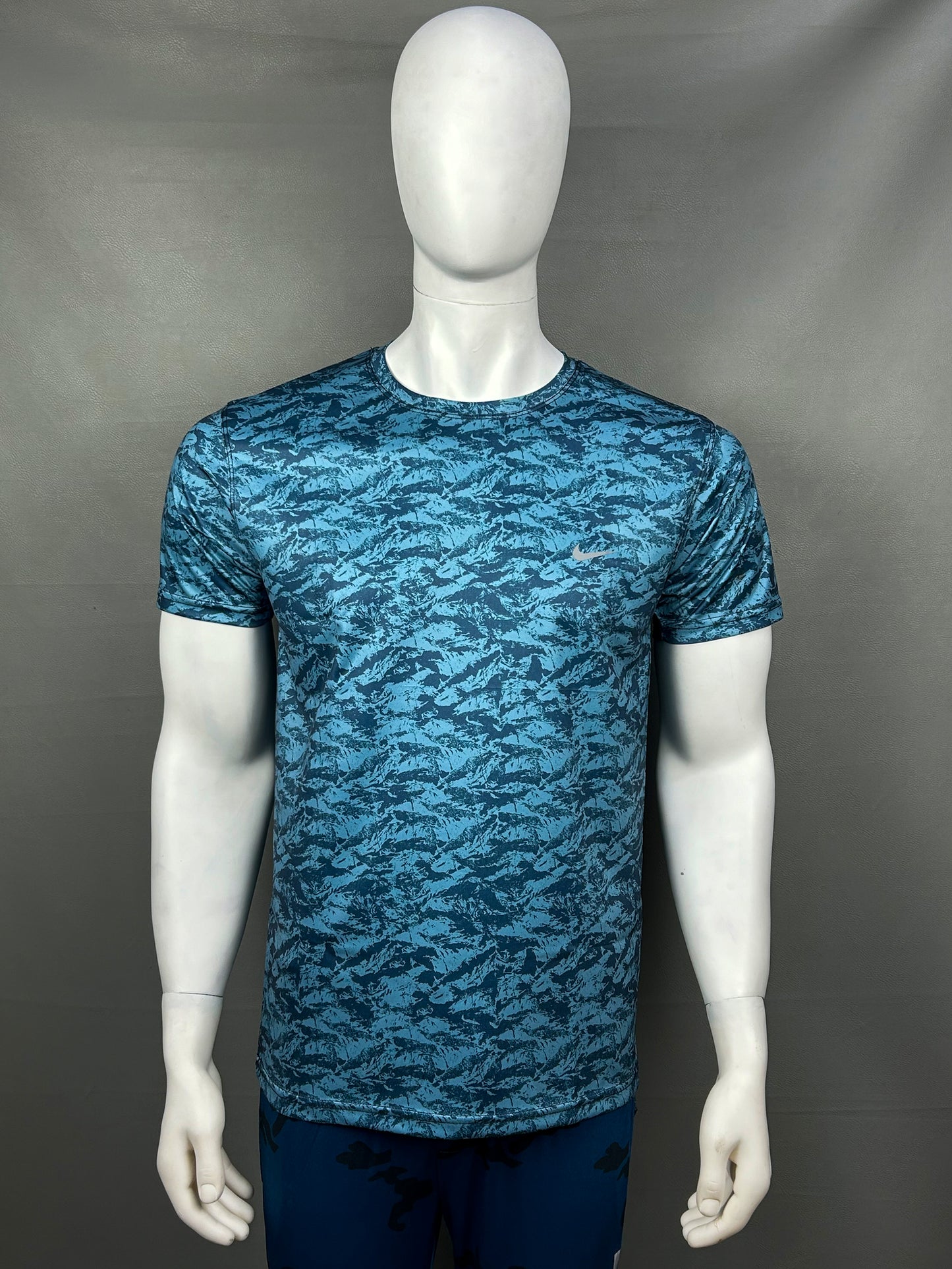 Sea Blue Dri-Fit T-Shirt For Men MTS209