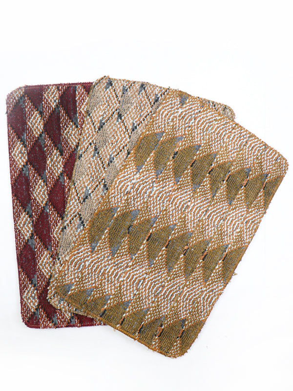 Pack Of 3 Floor Mat | Room Mat 01 - Multicolor & Multidesign- 14" × 24"