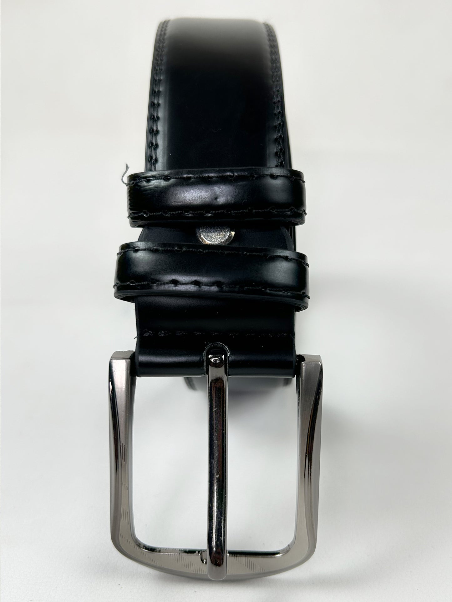 Black Faux Leather Belt For Men MB53