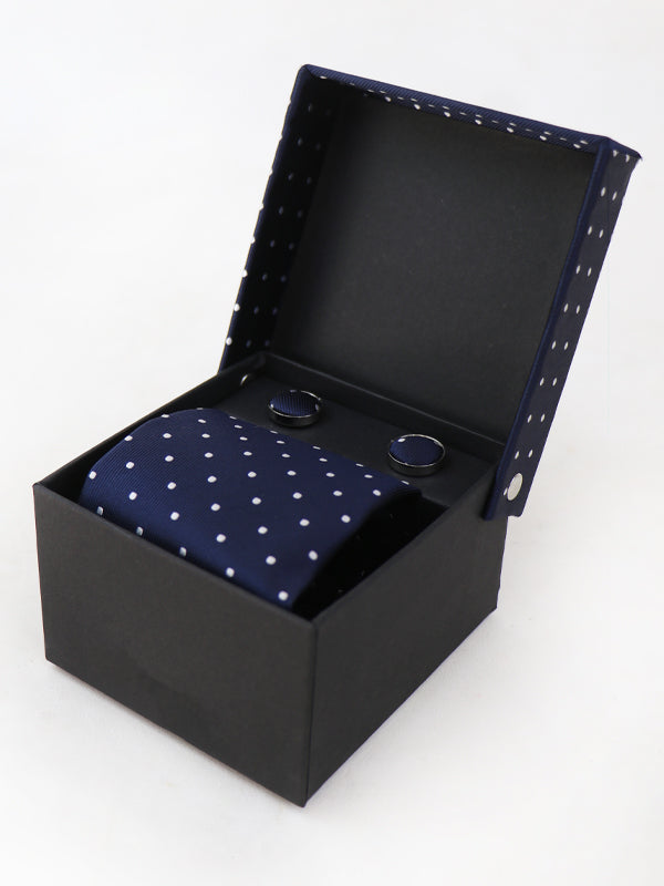 TBS48 3Pcs Tie Gift Box Tie Cuff-Link Pocket Square