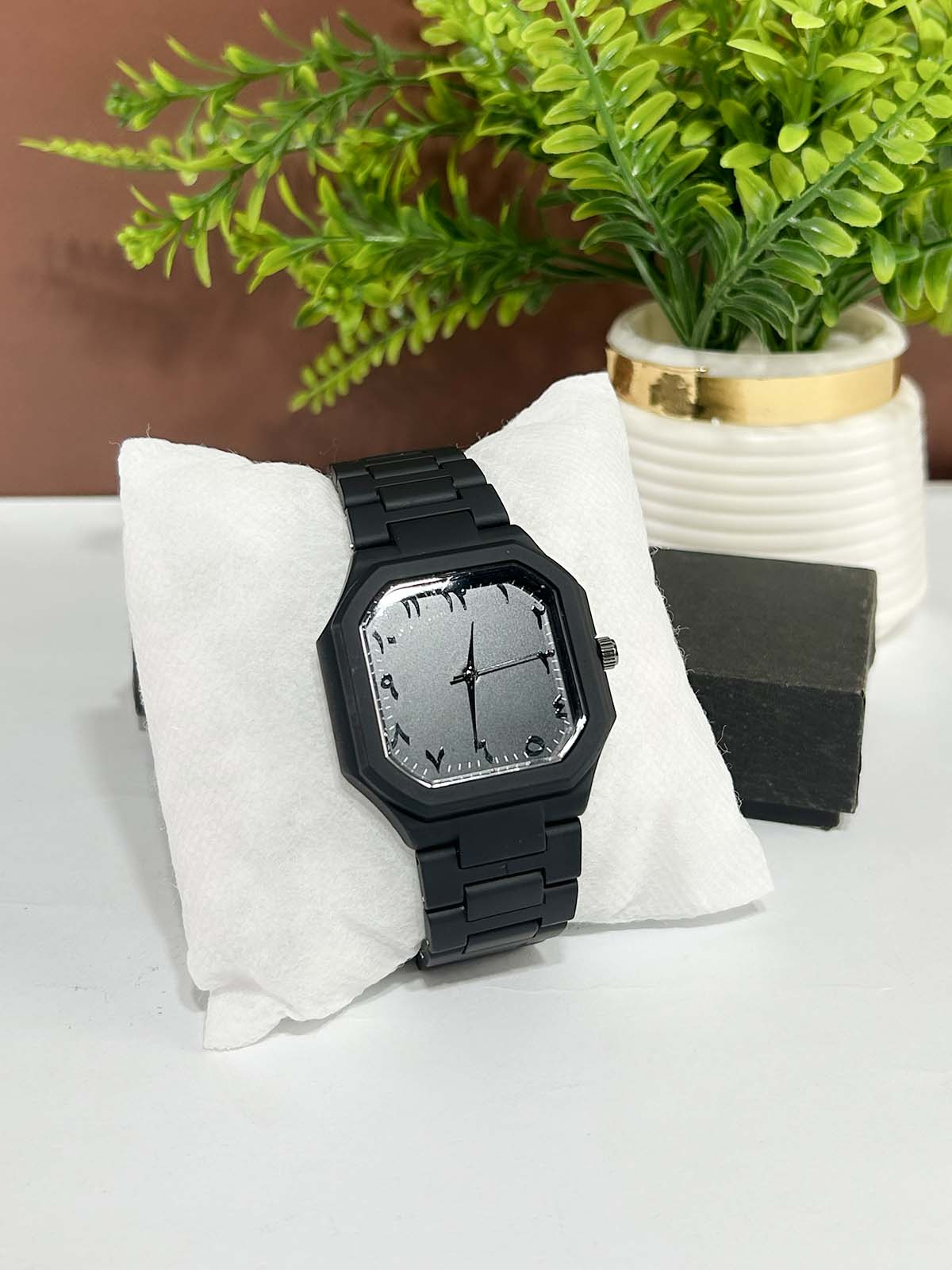 Black Fiber Watch For Men MW189