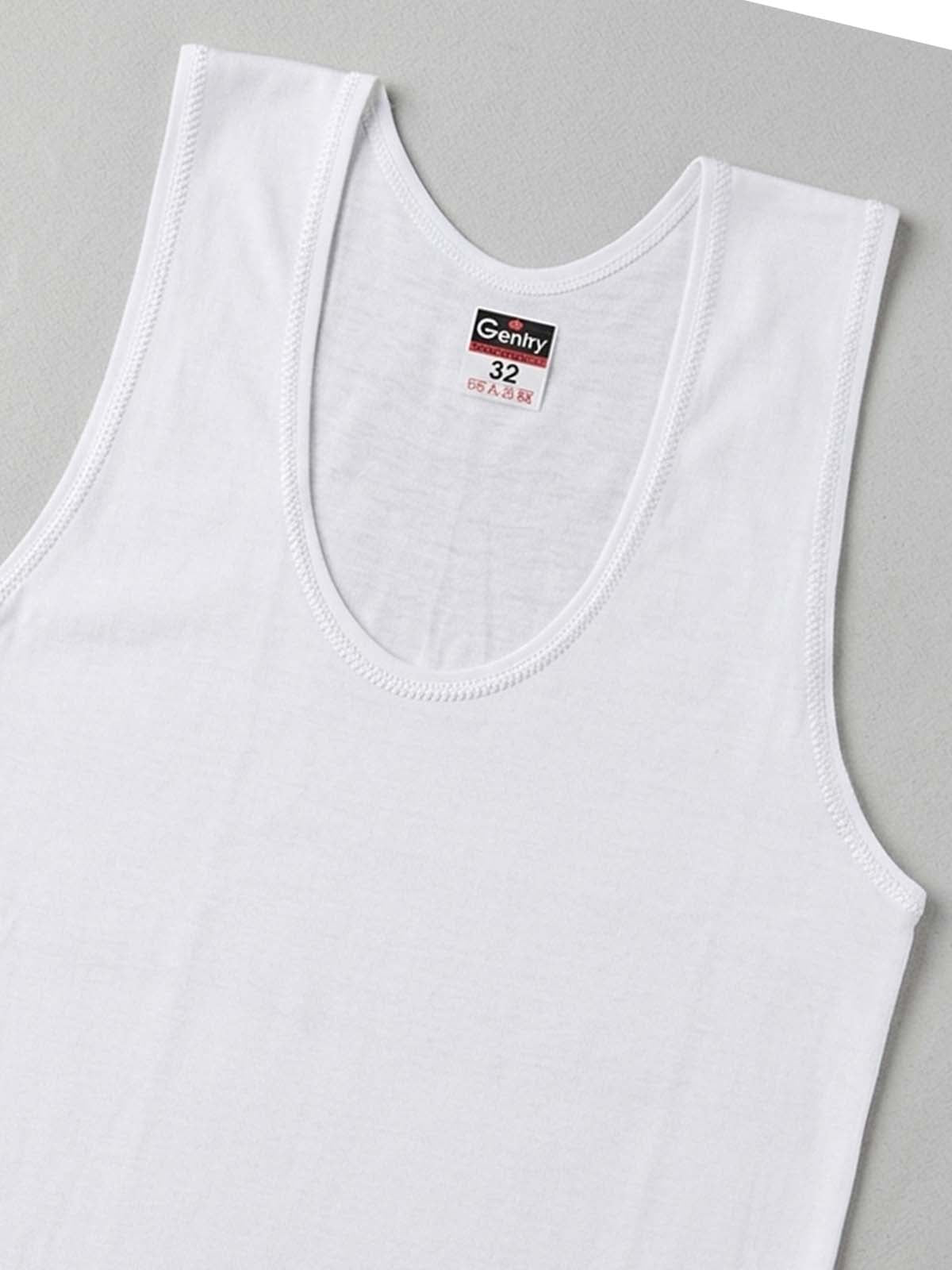 White Cotton Vest for Men MU16