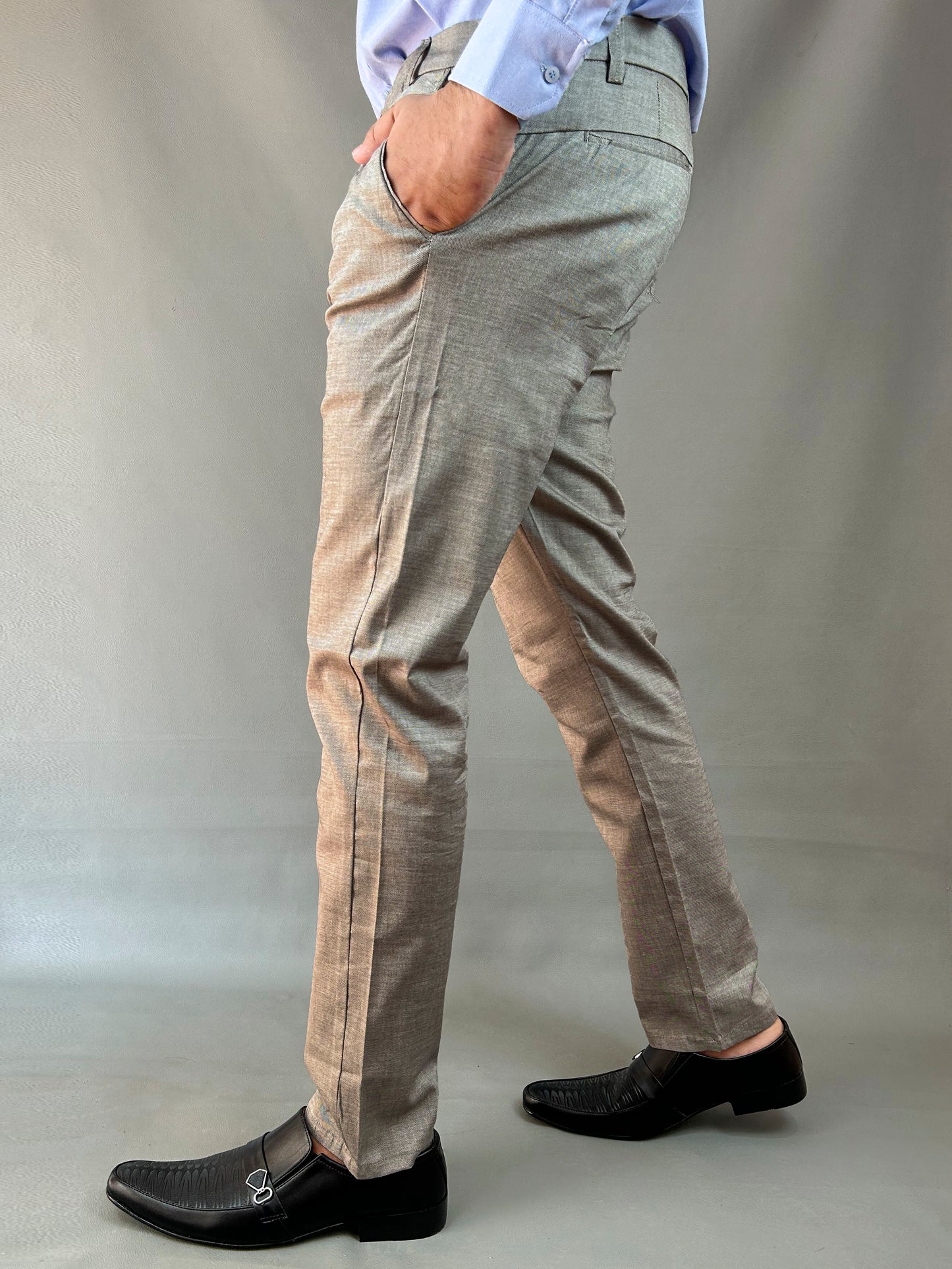 Beige Cotton Chino Pant For Men