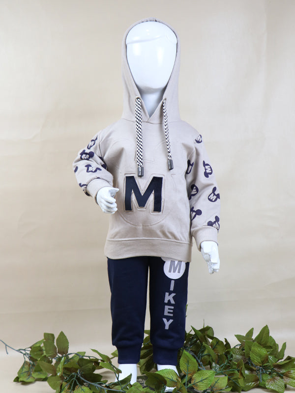 BS12 SK Hooded Kids Suit 1Yr - 4Yrs M Grey