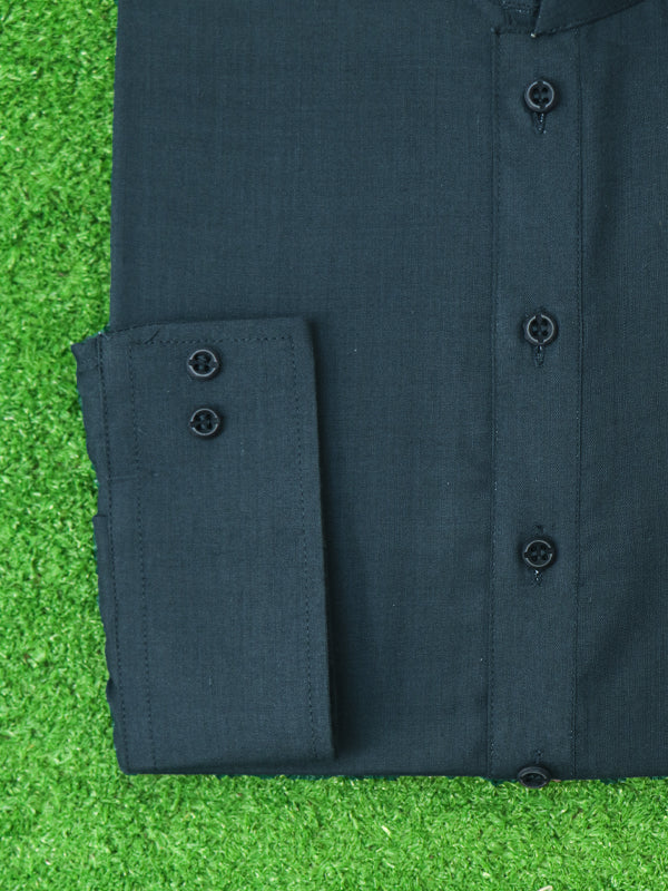 828/1 Men's Kameez Shalwar Stitched Suit Sea Blue 5