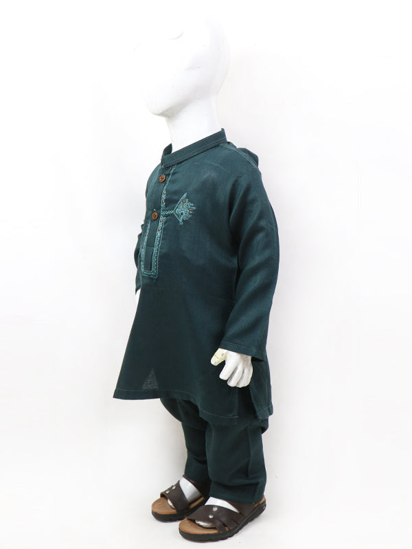 BKS25 IQ Boys Shalwar Kameez Suit 2Yrs - 14Yrs Sea Green