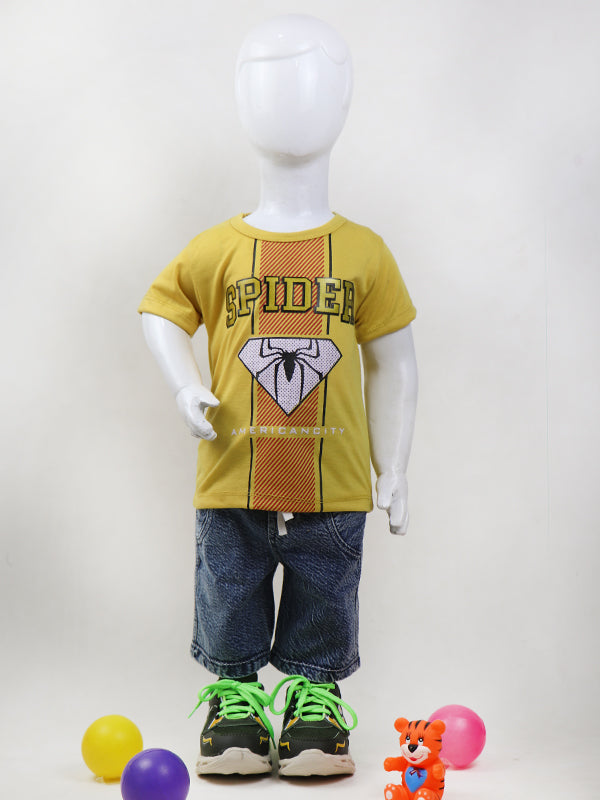 BS21 RZ Kids Suit 1Yrs - 4Yrs Spider Yellow