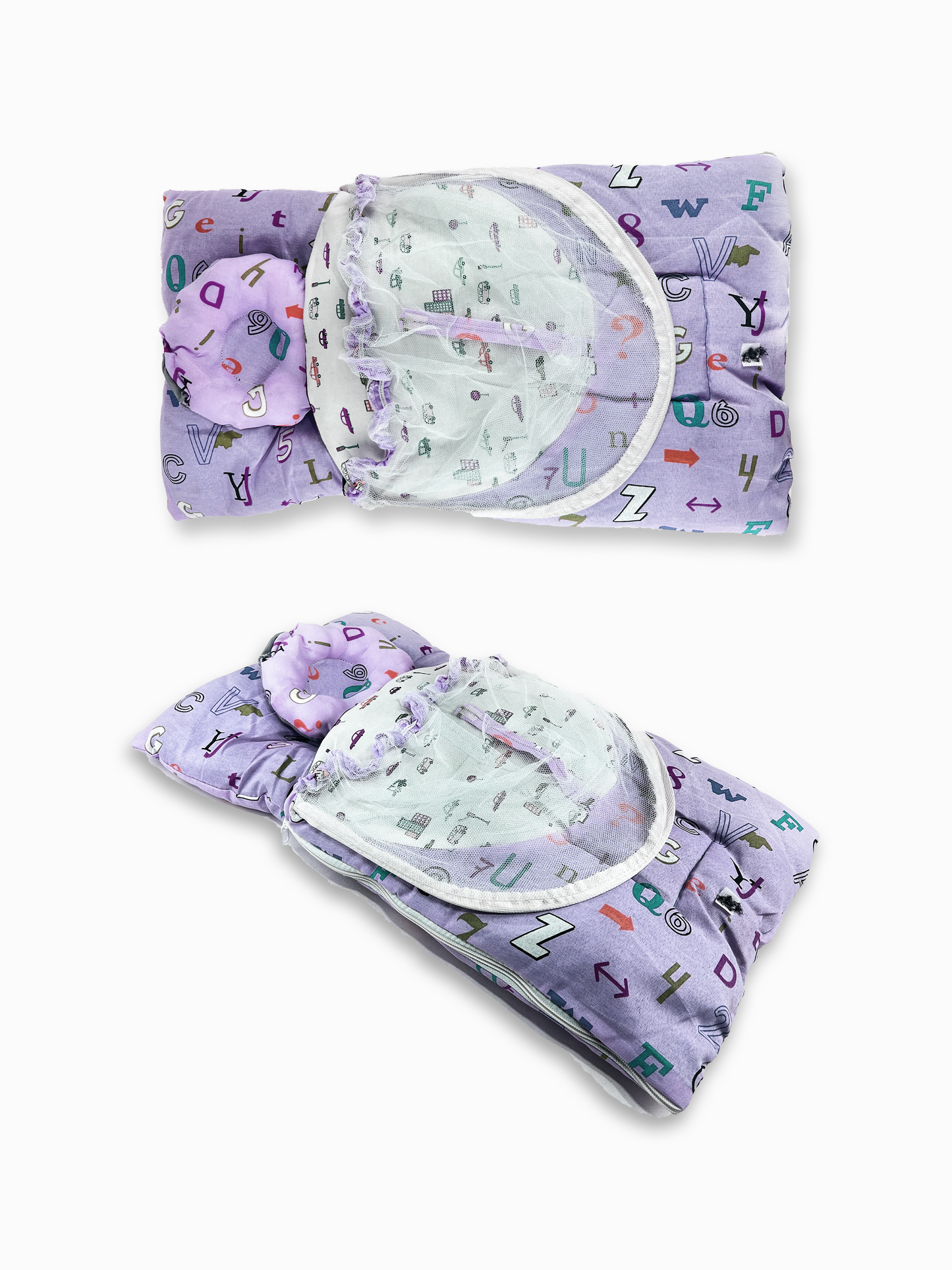 ABC Light Purple Sleeping Bag For Newborns / Baby Carry Nest NBSB28