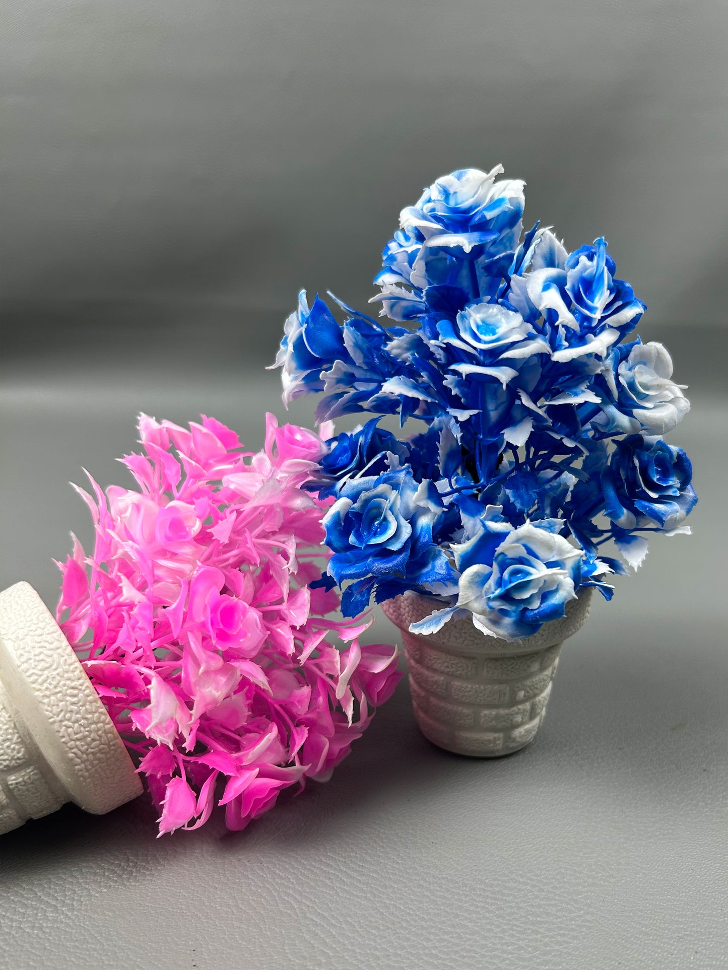 Pack of 2 Artificial Flowers/Plants for Decorations with Pot 31 AFP04