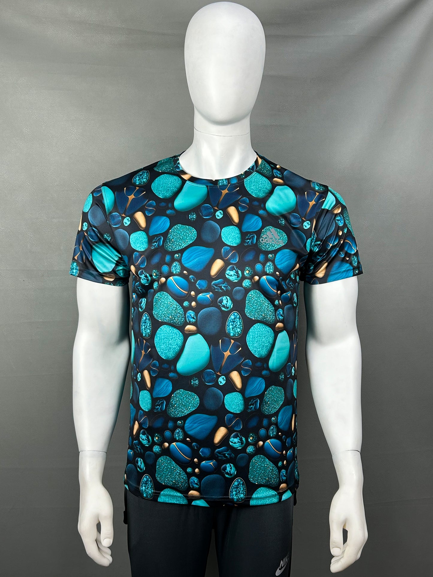 Sea Blue Dri-Fit T-Shirt For Men MTS207
