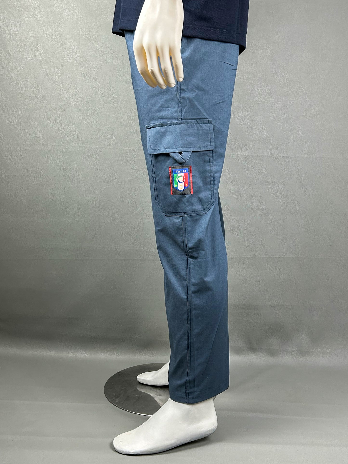 Blue Cotton Trouser For Men HG MT156