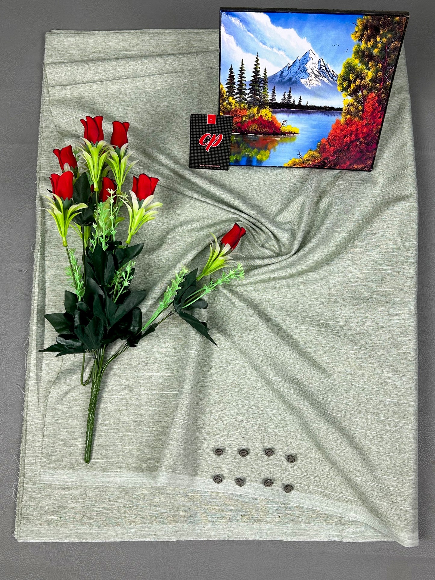 Light Green Unstitched Kameez Shalwar For Men MUF72