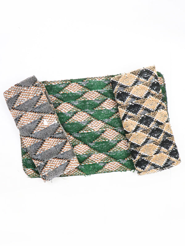 Pack Of 3 Floor Mat | Room Mat 01 - Multicolor & Multidesign- 14" × 24"