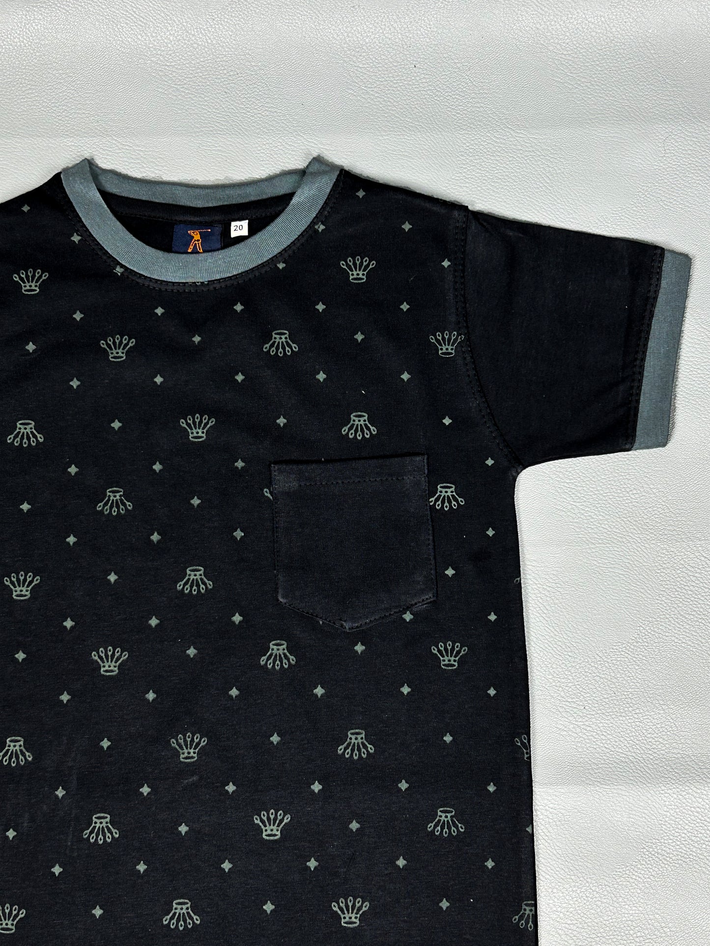 4Yrs - 8Yrs Black T-Shirt For Boys BTS51