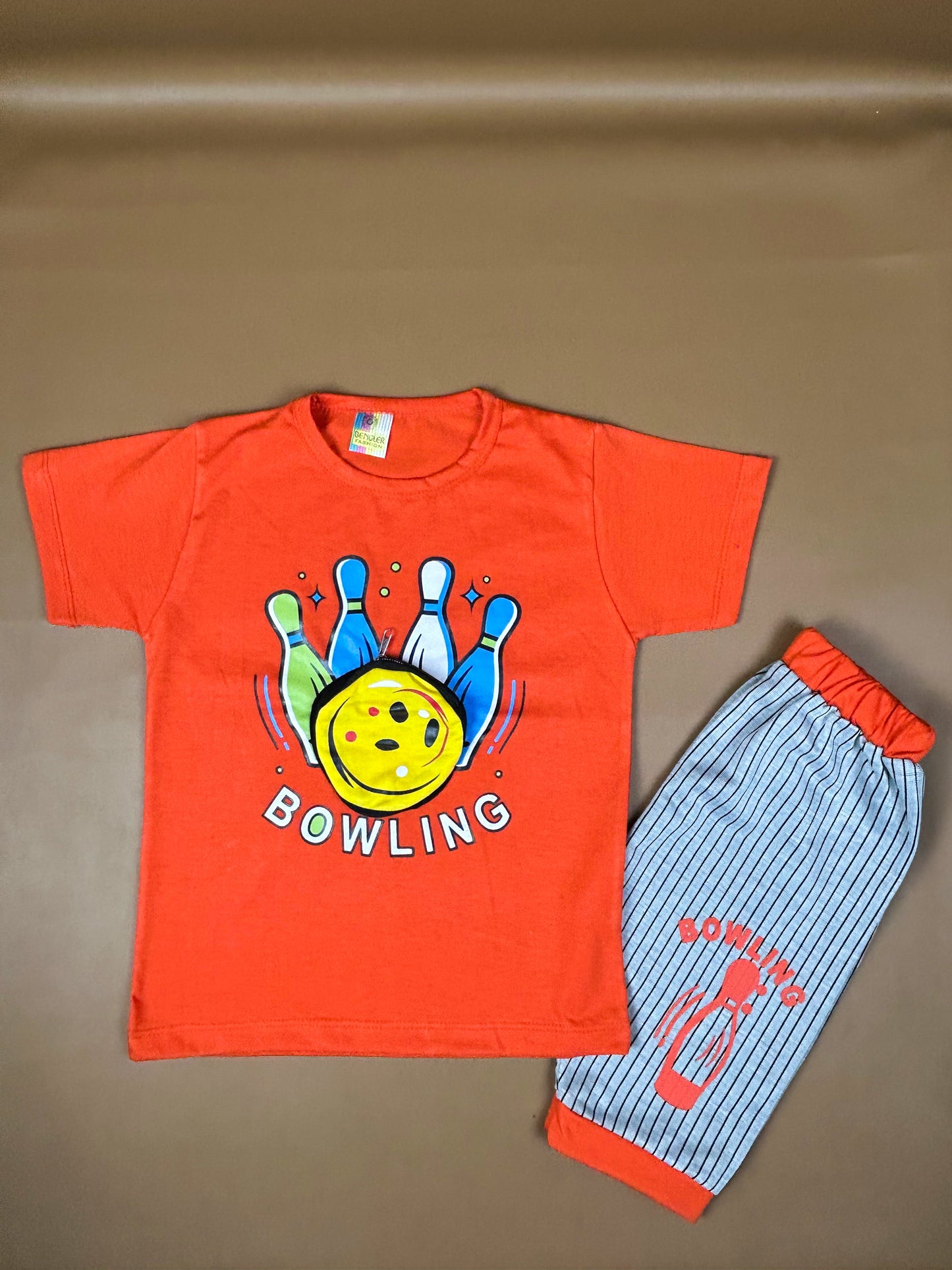 1Yr - 4Yrs Bowling Orange Suit For Kids BS243