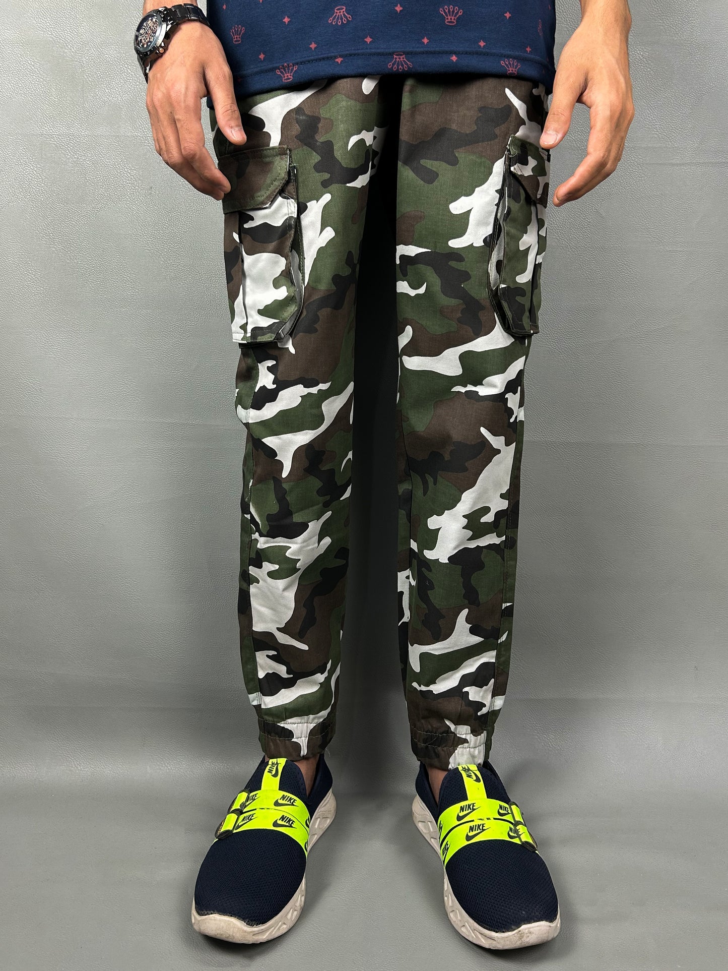 Dark Green Cargo Trouser For Men MT168