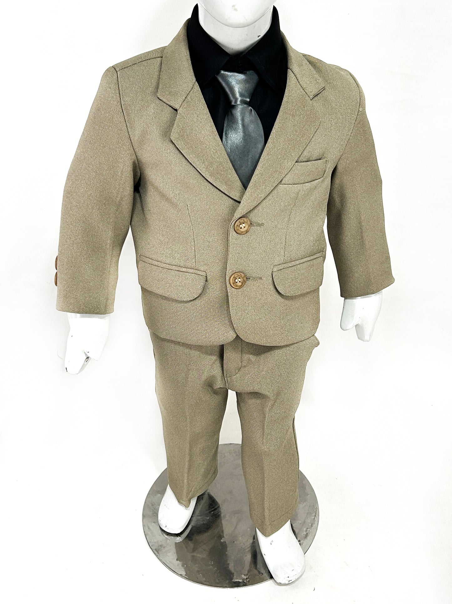 1Yr - 8Yrs 2PCS Coat Pant Suit for Boys Light Fawn BCP32
