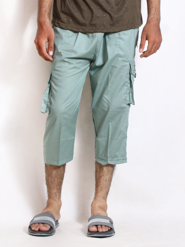 MS33 Men's Cargo 3-QTR Short Light Green