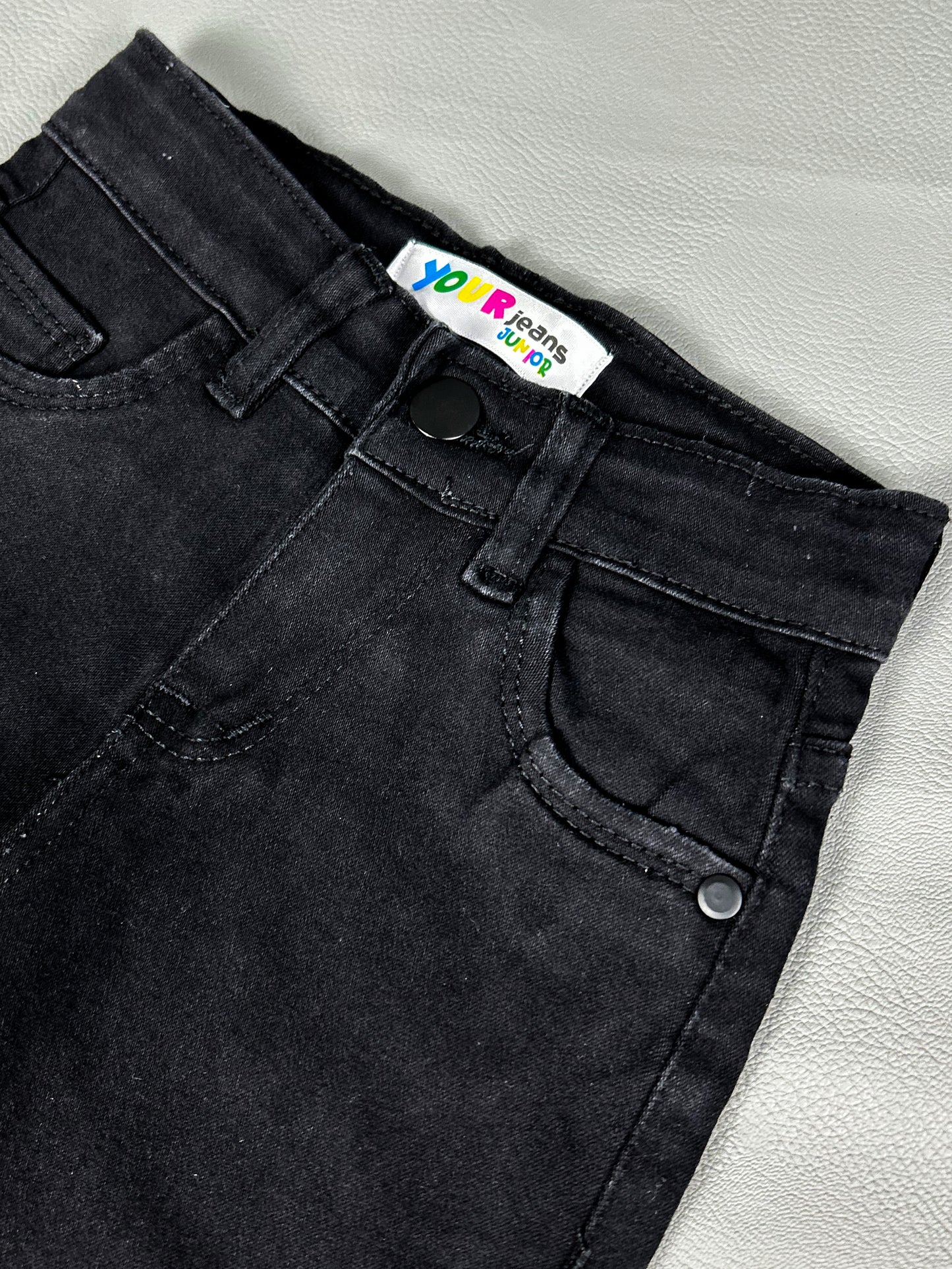 5Yrs - 14Yrs Black Stretchable Denim Jeans For Girls GJ22