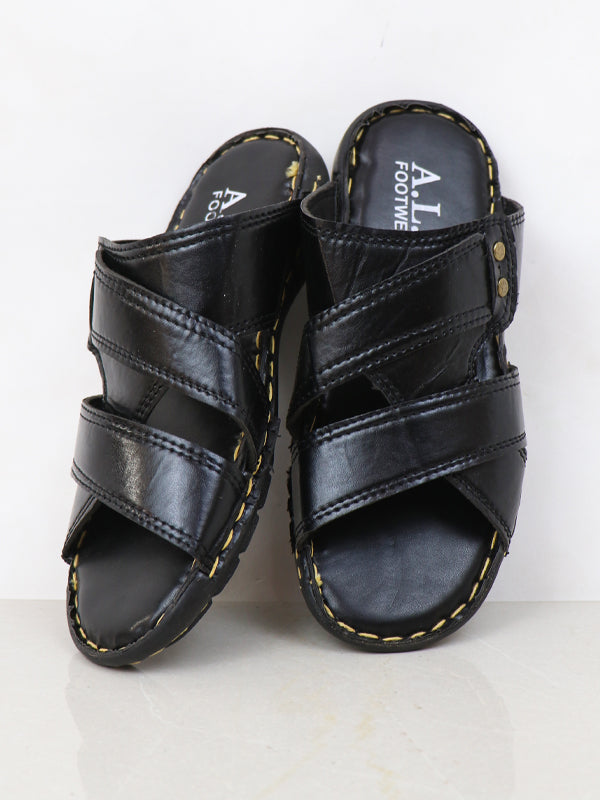 MC12 Men's Casual Slippers Black