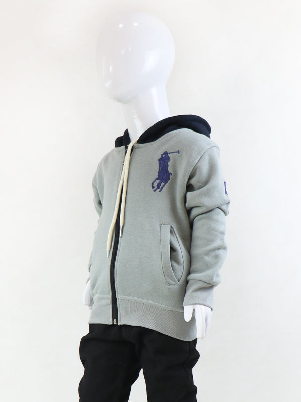 KH12 Kids Zipper Hoodie 2.5Yrs - 8Yrs Polo GG Shade