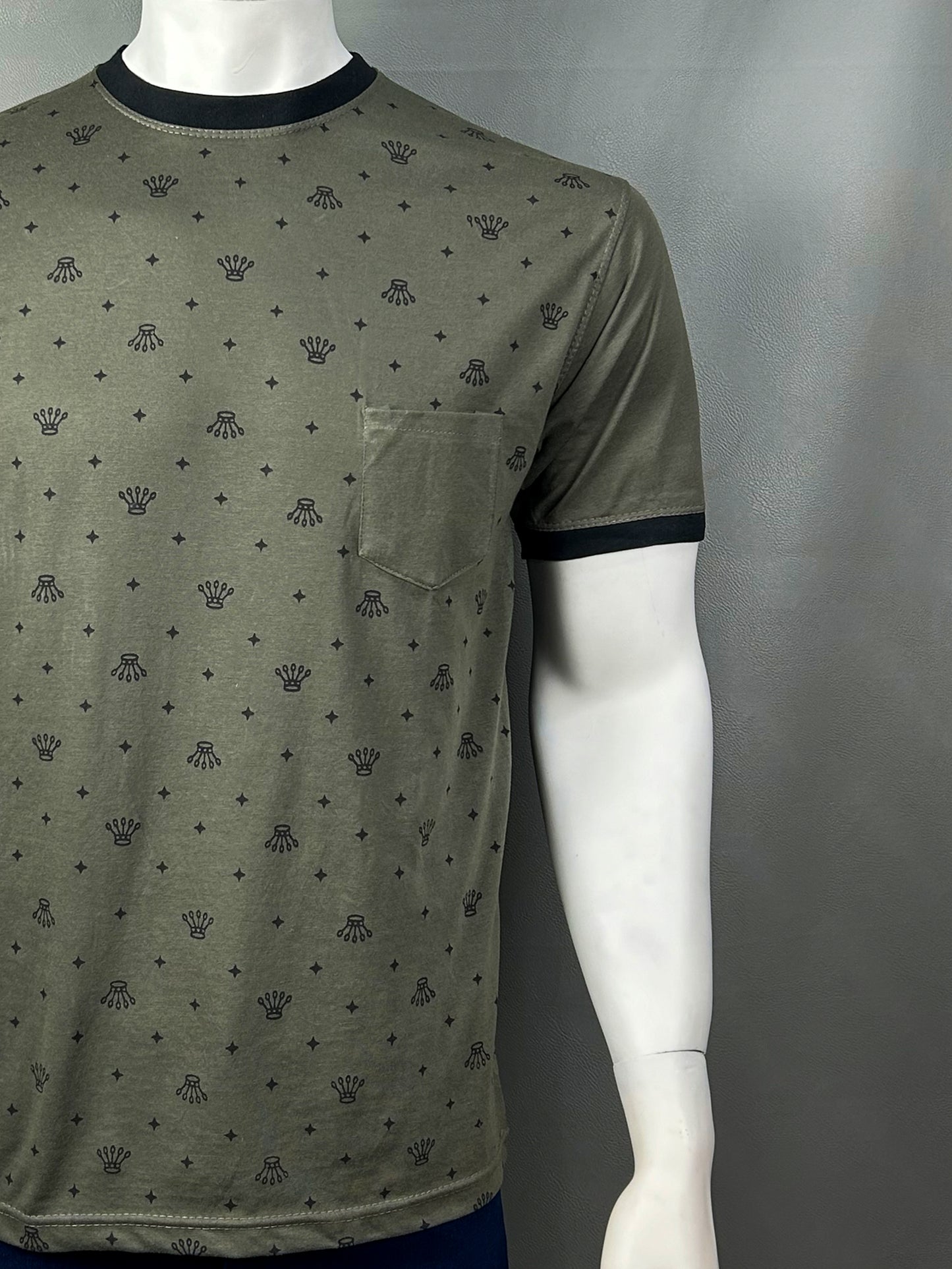 Green T-Shirt For Men MM MTS196