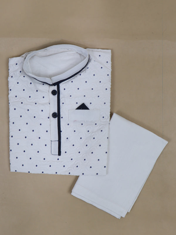 BKS39 TG Boys Shalwar Kameez Suit 1Yrs - 5Yrs White